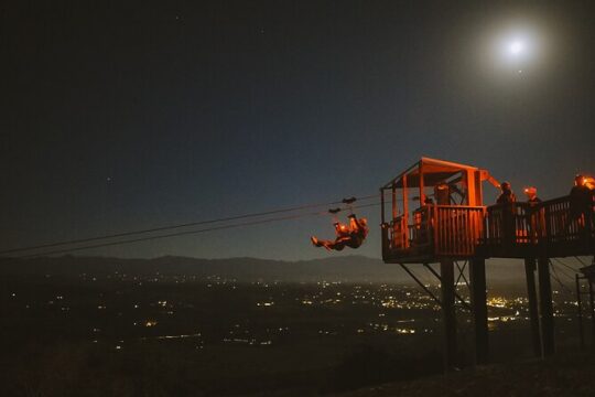 Moonlight Zipline Tour near Santa Barbara