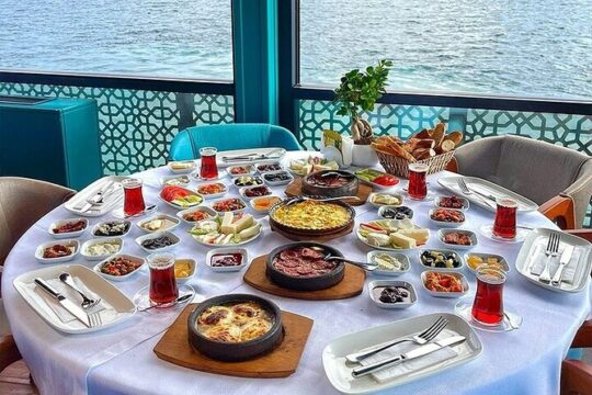 Traditional Turkish Breakfast on the Bosphorus