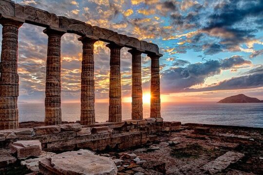 Cape Sounio Sunset Spanish guided tour