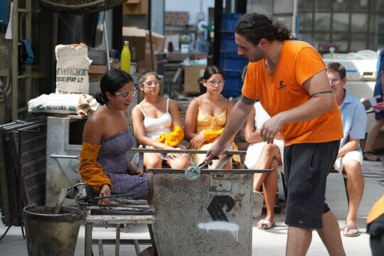 Glassblowing beginners class in Murano