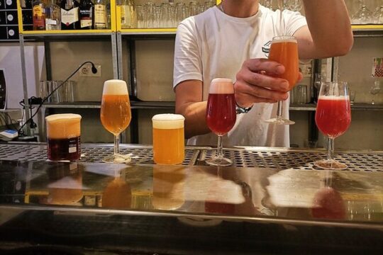Tasting of craft beers and tapas