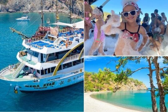 Mega Star Party Boat Trip From Antalya With Lunch And Transfer