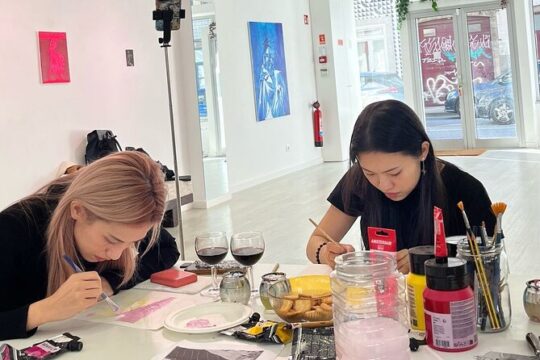 Acrylic Painting Workshop Small Group Experience in Porto