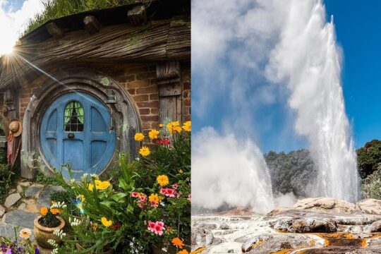 Hobbiton & Rotorua Small Group Tour incl Te Puia from Auckland