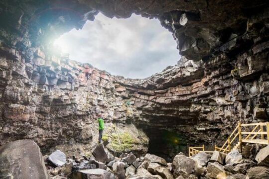 Icelandic Sagas and Volcanic Cave Private Tour