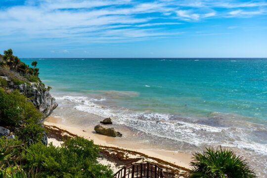Tour to Tulum Archaeological Zone, COBA, Cenote and 5th Avenue PDC