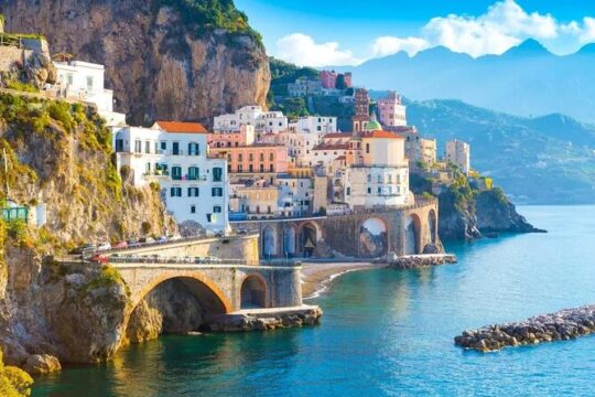 Amalfi Coast Tour and Boat Excursion From Naples with Transfer