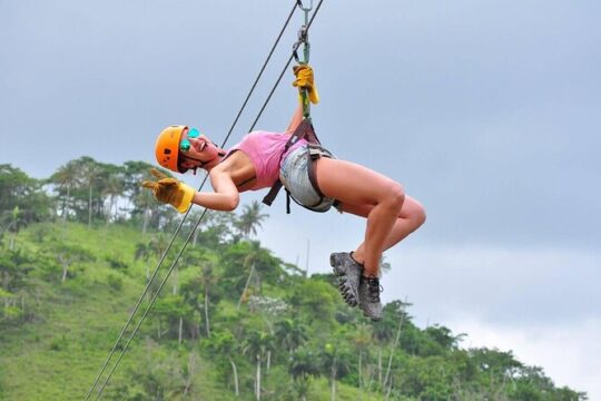 Zip Line and Boat Cruise with Open Bar