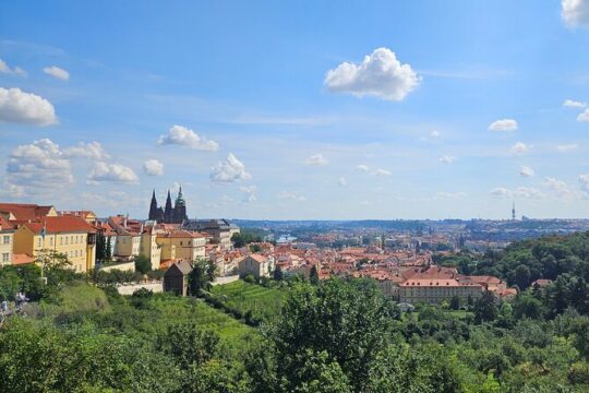 Prague Panoramic Views Live Guided Tour on Trike, eBike, eScooter