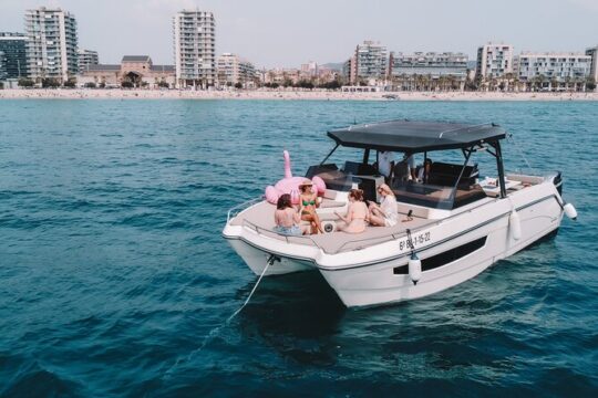 Private catamaran sailing experience around Barcelona