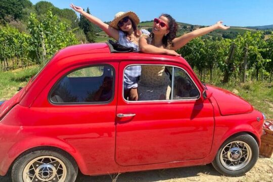 From Florence: Exclusive Vintage Fiat 500 Tour Through Tuscany