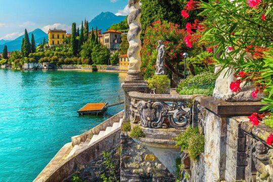 Villa del Balbianello and Varenna from Milan