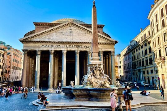 Rome Pantheon Visit and Top Food Tasting with Wine Pairing