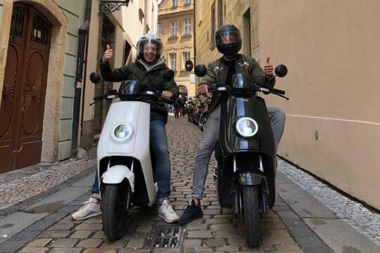 Prague by scooter