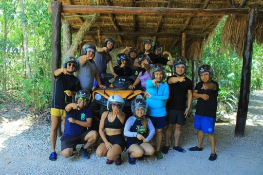 Shared Morning ATV Tour and Cenote Swim from Cancun