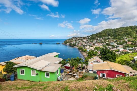 Dark View Falls Private Tour in St. Vincent with Beach Experience