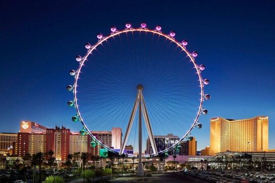 Las Vegas Night Tour with High Roller Wheel Ride Guided Tour