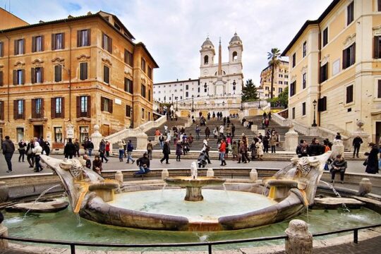 Rome by night: Piazza di Spagna, Trevi fountain, Pantheon, Piazza Navona
