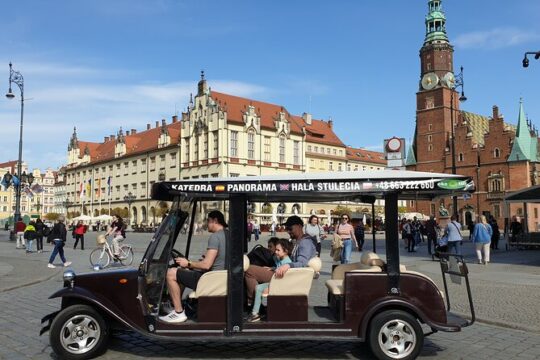 Wroclaw: Tour with RETRO e-bus, 2h Gr. 3-7 people, English-guide