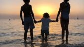 Romantic couple tour with a beautiful sunset