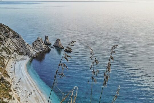 Sunrise on the sea with breakfast