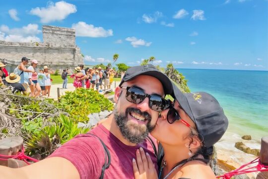Guided tour to Tulum ruins + Zipline adventure + Rappelling