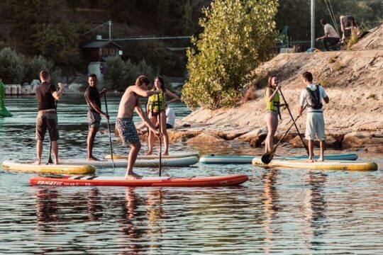 Stand Up Paddle Center in Rhein River