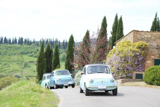 Vintage Fiat 500 Tour from Siena: Tuscan Hills and Winery Lunch