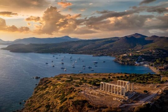 Sunset Cape Sounio Temple of Poseidon Epic Private Tour Athens