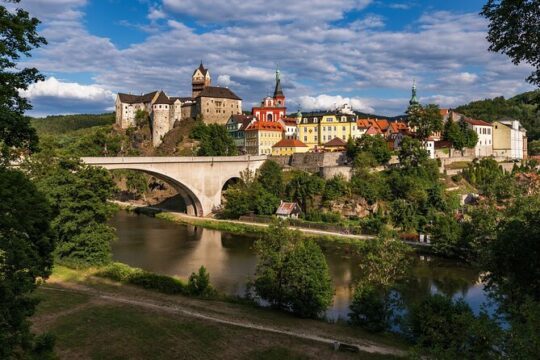 Town Karlovy Vary UNESCO and Loket Castle Full Day Private Tour
