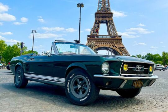 2 Hour Private Tour of Paris in a 67 Mustang Convertible