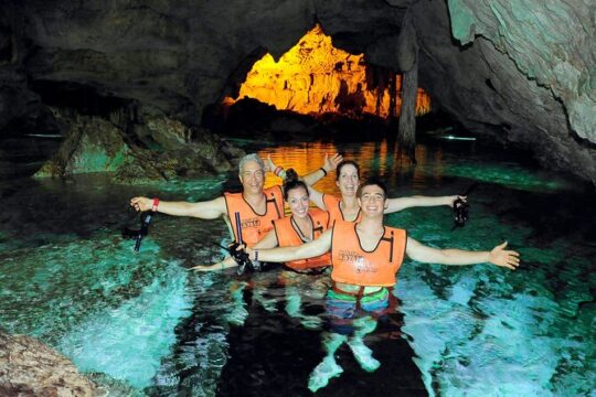 Adventure Day in Caleta & Cenote with Transportation from Riviera Maya