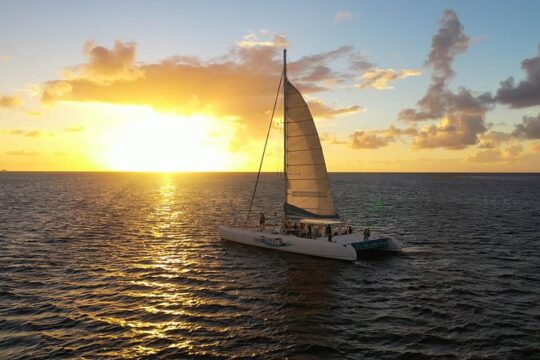Private 3-Hour Catamaran Sunset Cruise from Soufriere for Up to 15 Guests