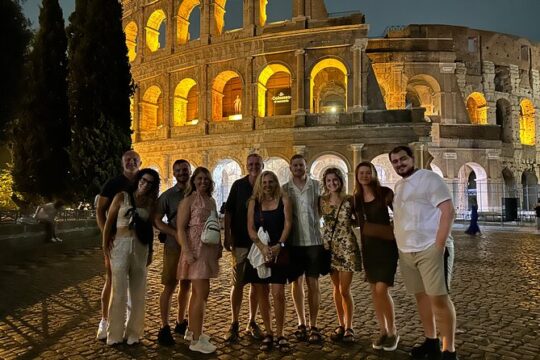 Private Night Tour of Rome Colosseum Forum and Famous Sites