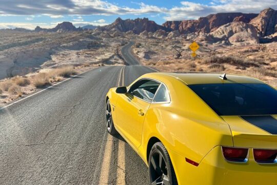 Valley of Fire Transformers Movie tour with Bumblebee
