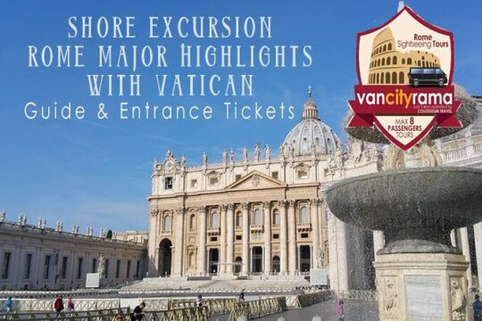 Shore Excursion: Rome Major Highlights with Vatican Museums (guide and skip line tickets included)