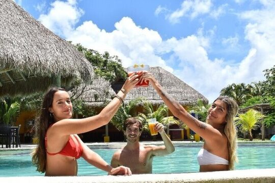 Guided Day Tour in Cozumel on a Clear Boat and Electric Scooter