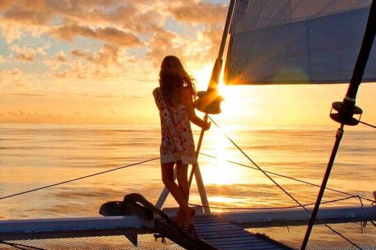 Limassol Sunset Catamaran Cruise with Snacks and Drinks