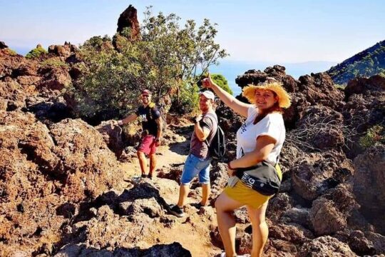 Hiking at the Methana Volcano