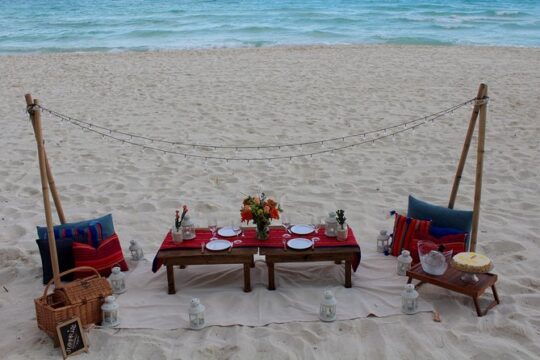 Mexican Picnic on the Beach with Friends