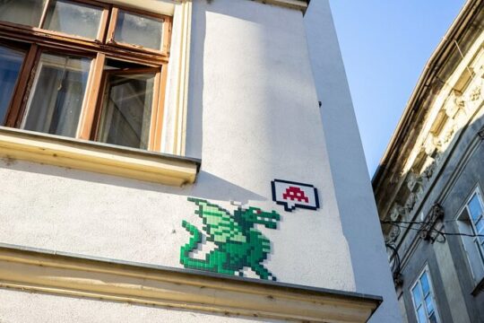 Space INVADER mosaics @ Ljubljana