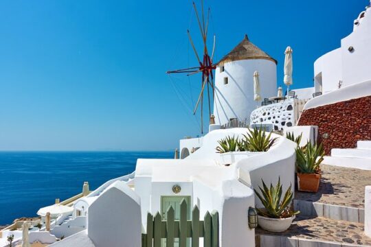 Skip Cable Car Santorini Small Group Tour with Boat Transfers