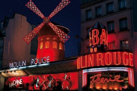 Moulin Rouge Show at 9pm or 11pm with Glass of Champagne
