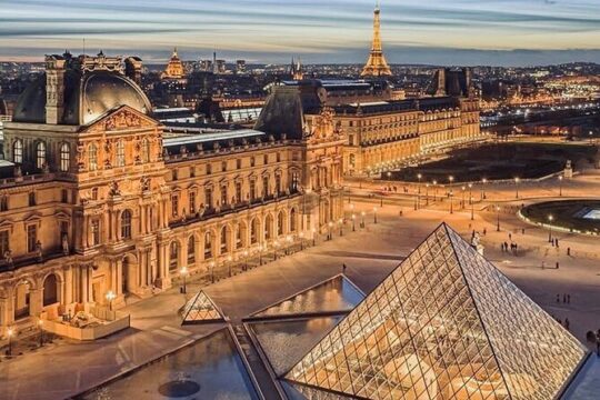 Louvre Museum Entry Ticket with Mona Lisa