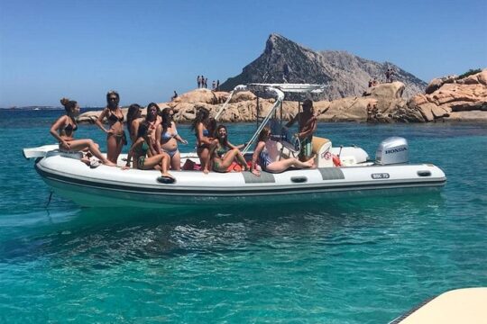 Small rubber boat excursion to Tavolara and Molara