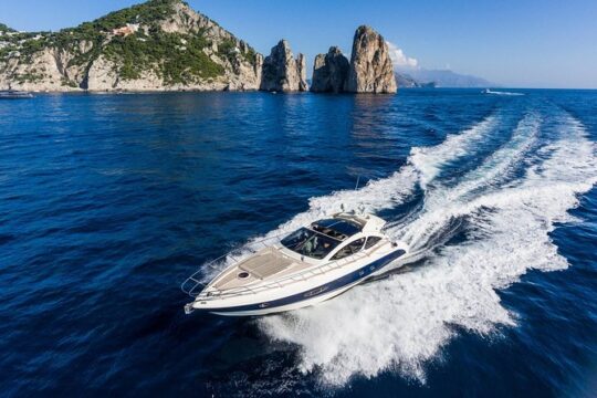 Capri Full Day Excursion with Luxury Yacht Azimut 55 Ht (18mt) 'Silvana'
