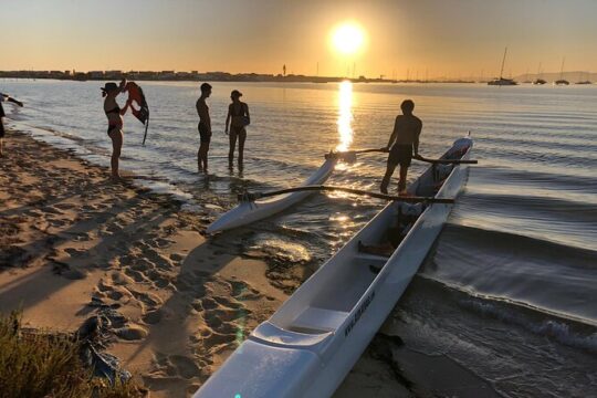 Hawaiian Canoe Experience in Ria Formosa (minimum 4 people)