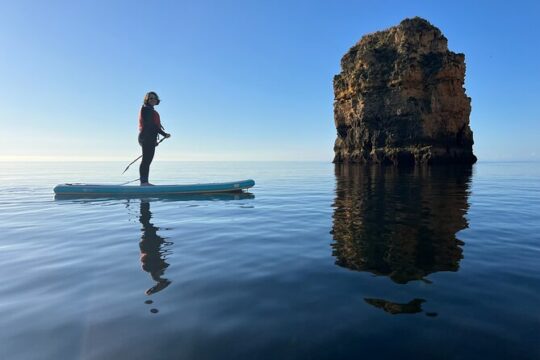 Sunrise in Lagos Ponta da Piedade Caves Paddle Boarding