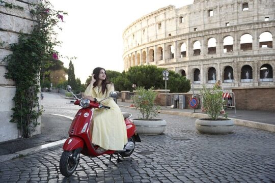 Roman Gelato and Vespa Journey in Rome