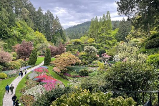 Butchart Gardens from Vancouver to Victoria City Tour